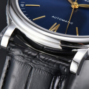 Portofino V7F 40MM Blue Dial YG Hands Black Leather Strap A2892 - Image 16