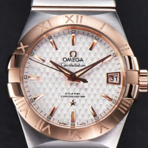 Constellation VSF 38MM RG/SS White Textured Dial RG/SS Bracelet A8500