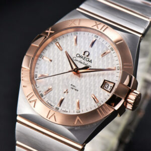 Constellation VSF 38MM RG/SS White Textured Dial RG/SS Bracelet A8500 - Image 4