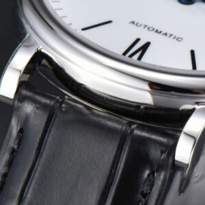Portofino V7F 40MM White Dial Blue Hands Black Leather Strap A2892 - Image 16