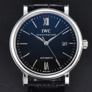 Portofino V7F 40MM Black Red “60” Dial Black Leather Strap A2892