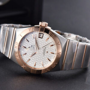 Constellation VSF 38MM RG/SS White Textured Dial RG/SS Bracelet A8500 - Image 14
