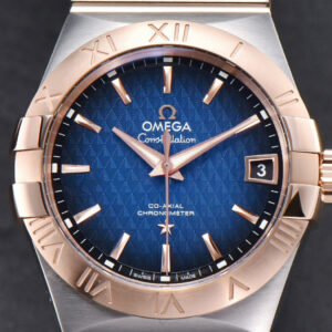 Constellation VSF 38MM RG/SS Blue Textured Dial RG/SS Bracelet A8500