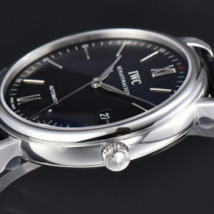 Portofino V7F 40MM Black Red “60” Dial Black Leather Strap A2892 - Image 17