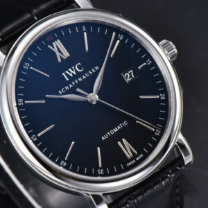 Portofino V7F 40MM Black Red “60” Dial Black Leather Strap A2892 - Image 18