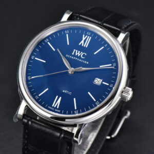 Portofino V7F 40MM Blue Dial Black Leather Strap A2892 - Image 10