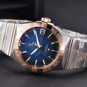 Constellation VSF 38MM RG/SS Blue Textured Dial RG/SS Bracelet A8500 - Image 14