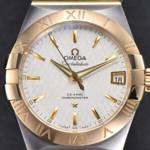 Constellation VSF 38MM YG/SS White Textured Dial YG/SS Bracelet A8500