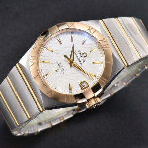 Constellation VSF 38MM YG/SS White Textured Dial YG/SS Bracelet A8500 - Image 5