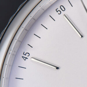 Portofino V7F 40MM White Dial Red Index Black Leather Strap A2892 - Image 12