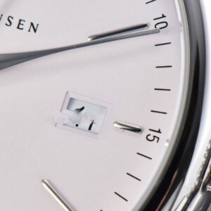 Portofino V7F 40MM White Dial Red Index Black Leather Strap A2892 - Image 15