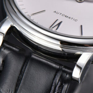 Portofino V7F 40MM White Dial Red Index Black Leather Strap A2892 - Image 16