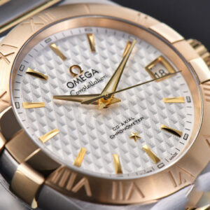 Constellation VSF 38MM YG/SS White Textured Dial YG/SS Bracelet A8500 - Image 11