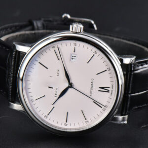 Portofino V7F 40MM White Dial Red Index Black Leather Strap A2892 - Image 19