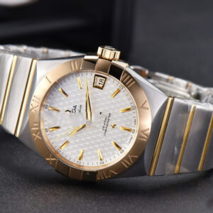 Constellation VSF 38MM YG/SS White Textured Dial YG/SS Bracelet A8500 - Image 15