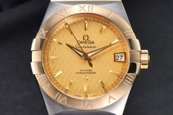 Constellation YG/SS VSF 38MM Gold Textured Dial YG/SS Bracelet A8500