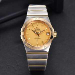 Constellation YG/SS VSF 38MM Gold Textured Dial YG/SS Bracelet A8500 - Image 7