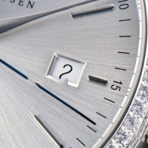 Portofino V7F 40MM Diamond Silver Dial Black Leather Strap A2892 - Image 15