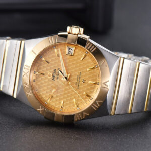 Constellation YG/SS VSF 38MM Gold Textured Dial YG/SS Bracelet A8500 - Image 17