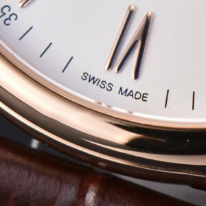 Portofino V7F 40MM RG White Dial RG Marker Brown Leather Strap A2892 - Image 5