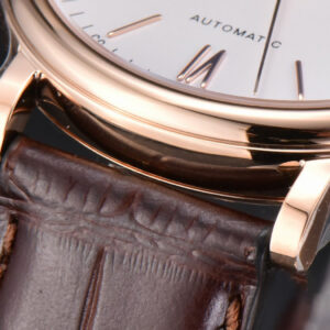 Portofino V7F 40MM RG White Dial RG Marker Brown Leather Strap A2892 - Image 7