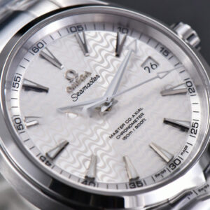 Aqua Terra 150M VSF 41MM White Wave Dial Silver Markers SS Bracelet A8500 - Image 5