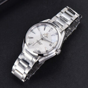 Aqua Terra 150M VSF 41MM White Wave Dial Silver Markers SS Bracelet A8500 - Image 10