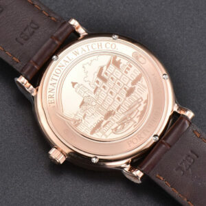 Portofino V7F 40MM RG Diamond Silver Dial RG Marker Brown Leather Strap A2892 - Image 6