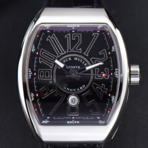 Vanguard V45 45mm ZF Black Textured Dial Black Leather Strap MIYOTA 9015