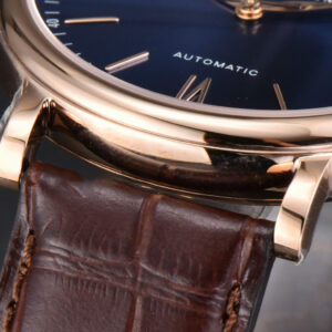Portofino V7F 40MM RG Blue Dial RG Marker Brown Leather Strap A2892 - Image 14