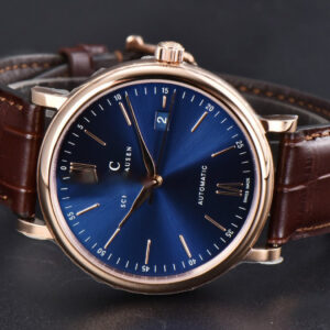 Portofino V7F 40MM RG Blue Dial RG Marker Brown Leather Strap A2892 - Image 17