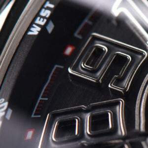 Vanguard V45 45mm ZF Black Textured Dial Black Leather Strap MIYOTA 9015 - Image 7