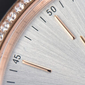 Portofino V7F 40MM RG Diamond Silver Dial RG Marker Brown Leather Strap A2892 - Image 10
