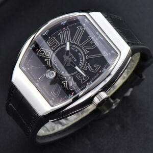 Vanguard V45 45mm ZF Black Textured Dial Black Leather Strap MIYOTA 9015 - Image 9