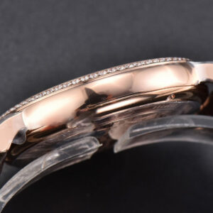Portofino V7F 40MM RG Diamond Silver Dial RG Marker Brown Leather Strap A2892 - Image 19