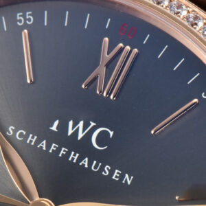 Portofino V7F 40MM RG Diamond Gray Dial RG Marker Brown Leather Strap A2892 - Image 10