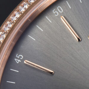 Portofino V7F 40MM RG Diamond Gray Dial RG Marker Brown Leather Strap A2892 - Image 11