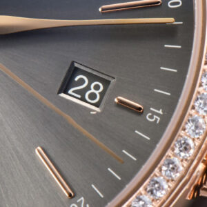 Portofino V7F 40MM RG Diamond Gray Dial RG Marker Brown Leather Strap A2892 - Image 14