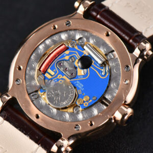 Happy Sport ZF 30MM RG White Dial Black Leather Starp Swiss Quartz - Image 18