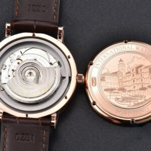 Portofino V7F 40MM RG Diamond Silver Dial RG Marker Brown Leather Strap A2892 - Image 21