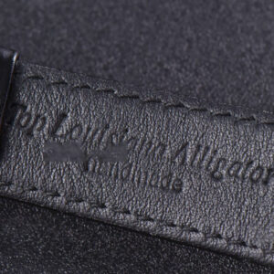 PanoMatic Lunar TZF RG 40MM White Dial Black Leather Strap A23J - Image 15