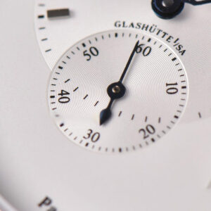 PanoMatic Lunar TZF 40MM White Dial Black Leather Strap A23J - Image 9