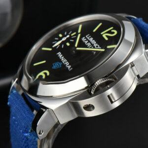 PAM777 44mm HWF Black Dial Blue Leather Strap A6497 - Image 6