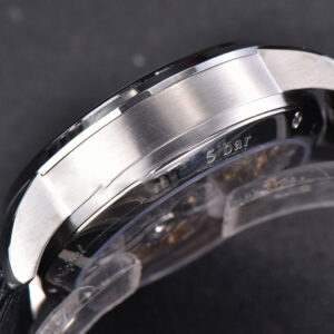 PanoMatic Lunar TZF 40MM White Dial Black Leather Strap A23J - Image 14