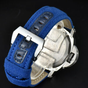 PAM777 44mm HWF Black Dial Blue Leather Strap A6497 - Image 11