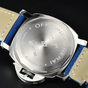 PAM777 44mm HWF Black Dial Blue Leather Strap A6497 - Image 18