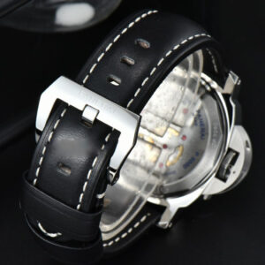 PAM915 44mm HWF Black Dial Black Leather Strap A6497 - Image 10