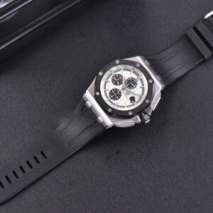 Royal Oak Offshore JF 44MM Black Ceramic Panda Dial Rubber Strap A3126 V2 - Image 3