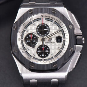 Royal Oak Offshore JF 44MM Black Ceramic Panda Dial Rubber Strap A3126 V2