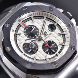 Royal Oak Offshore JF 44MM Black Ceramic Panda Dial Rubber Strap A3126 V2 - Image 11